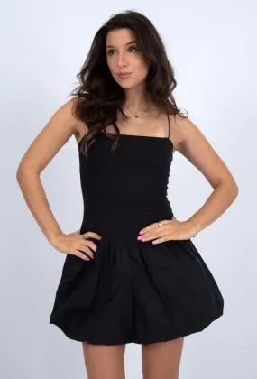 BUNGEE STRAP BALLOON MINI DRESS Timeless Fashion Charming Comfort