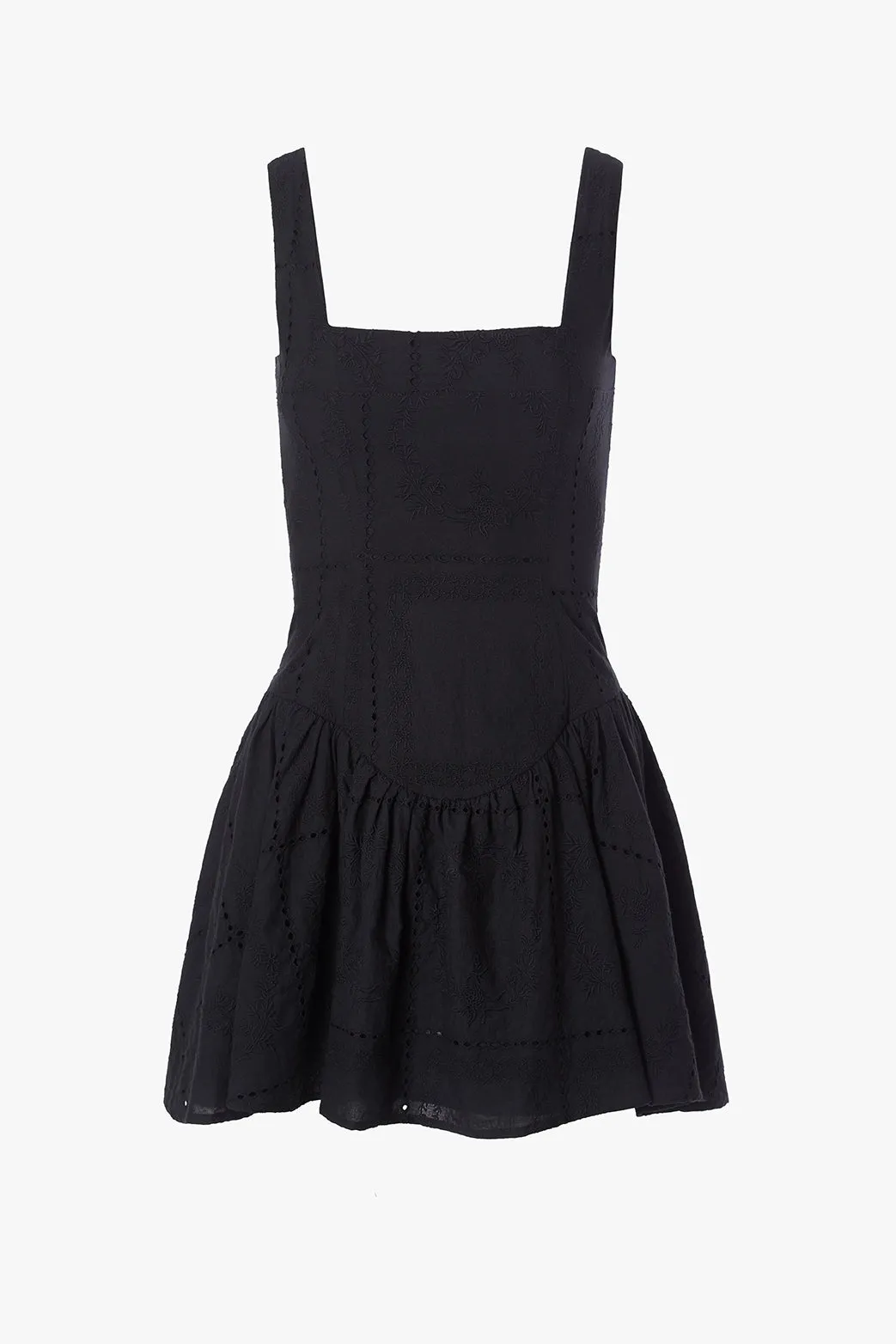 Corset Peplum Mini Dress Soft Volume Nordic Calm