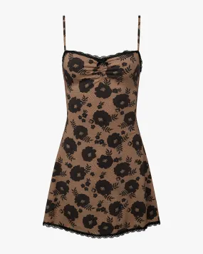 Lace Trim Slip Dress Smart Tones