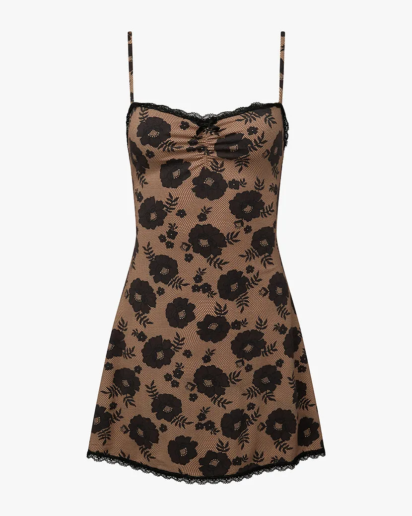 Lace Trim Slip Dress Smart Tones