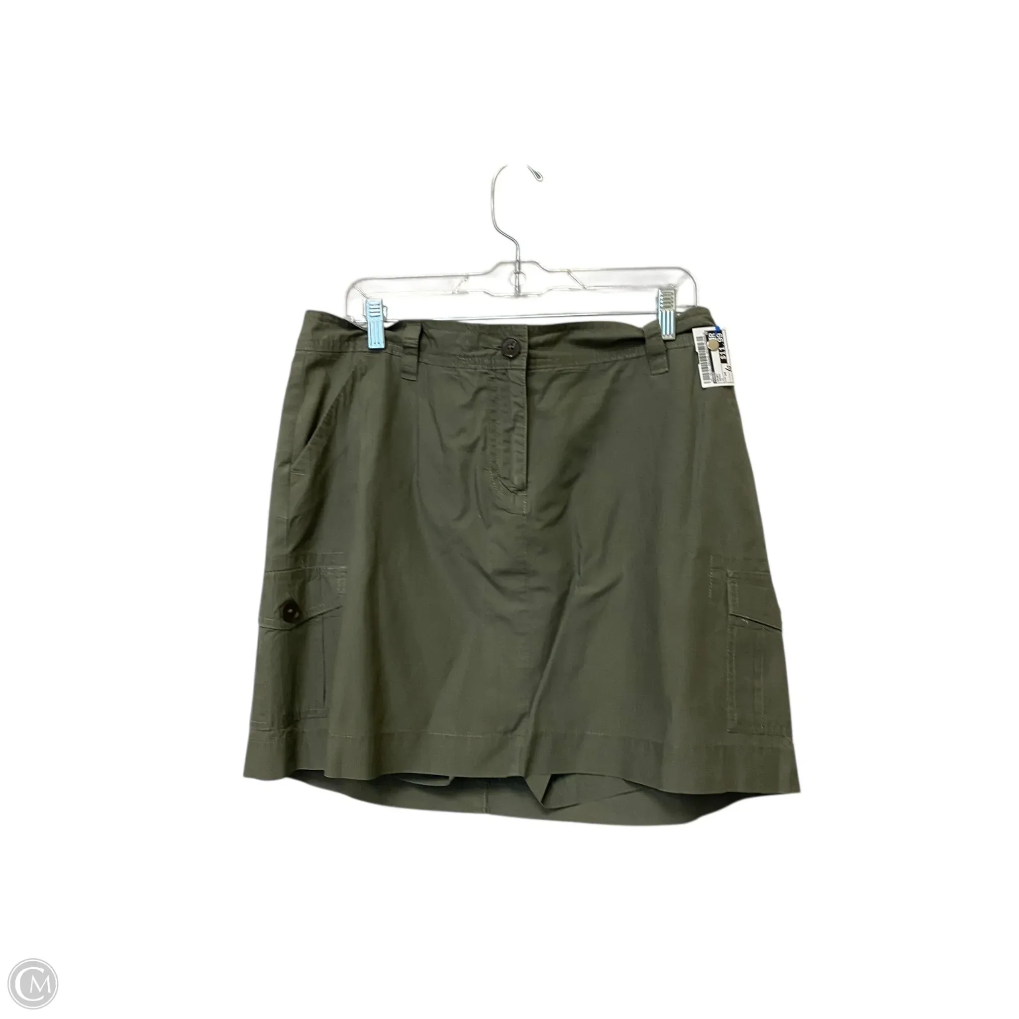 Skort By Chaus In Green, Size: 14 Smooth Feel Scalloped Edge