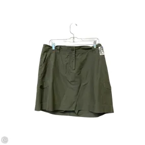 Skort By Chaus In Green, Size: 14 Smooth Feel Scalloped Edge