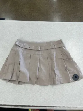 Abstract Motif Durable Stitching Skort By Hyfve In Tan, Size:L