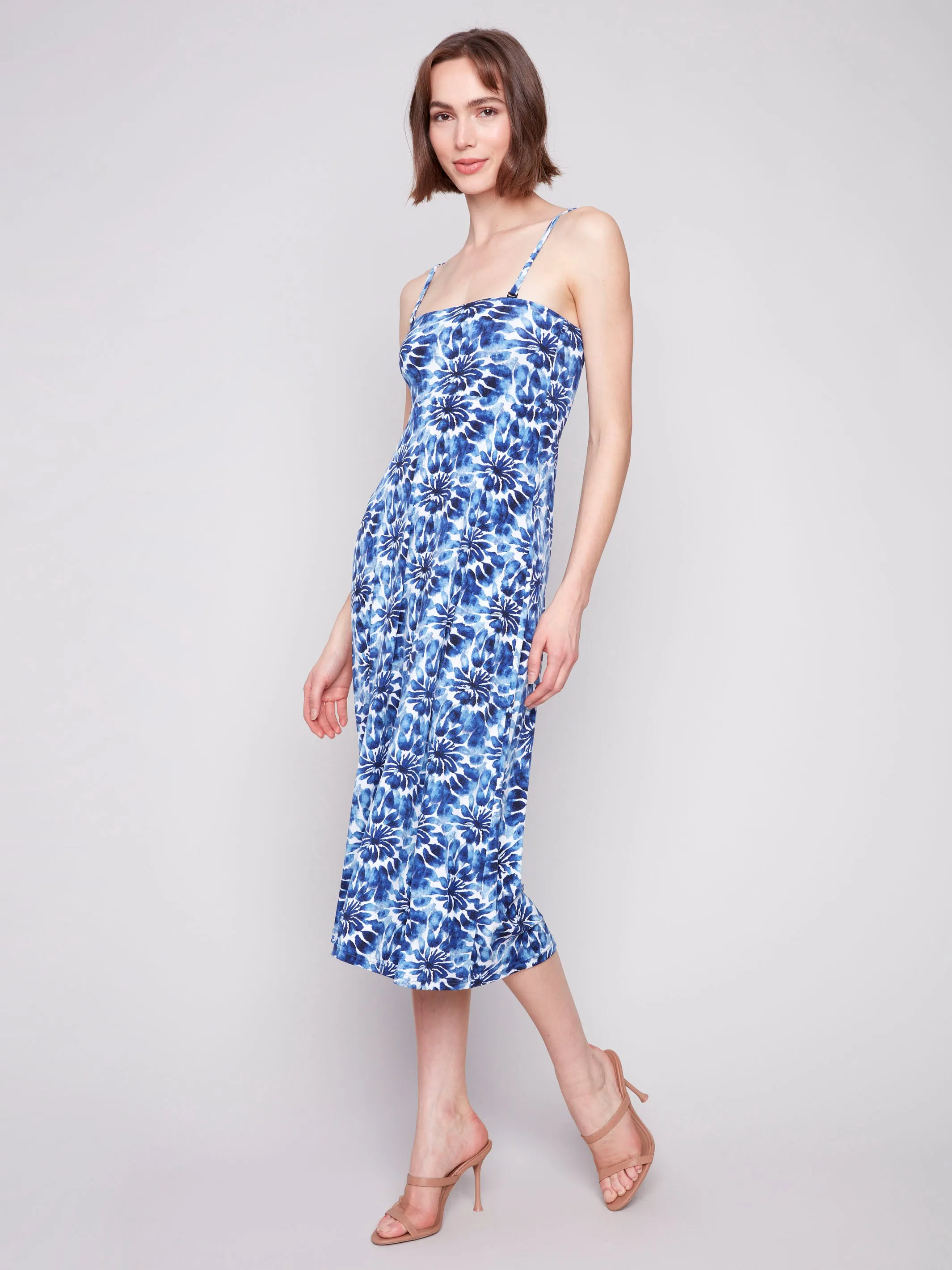 Printed Convertible Skirt & Dress with Removable Straps - Lily Night Charm Fitted Neat