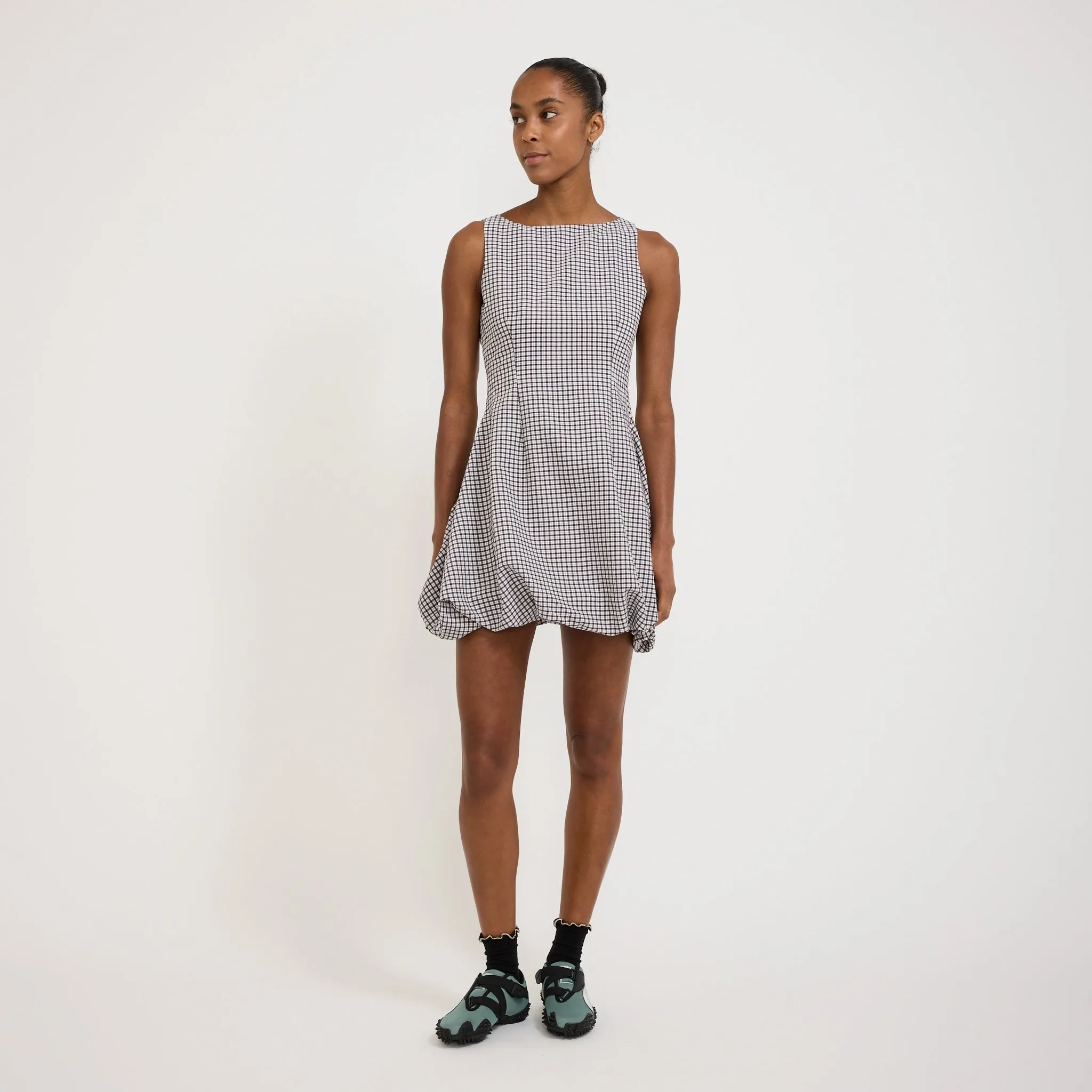 Luxe Appeal Bobbie Mini Dress Black Gingham