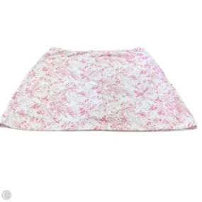 Foil Print Sleek Vibe Skort By Clothes Mentor In Pink & White, Size: Xlp