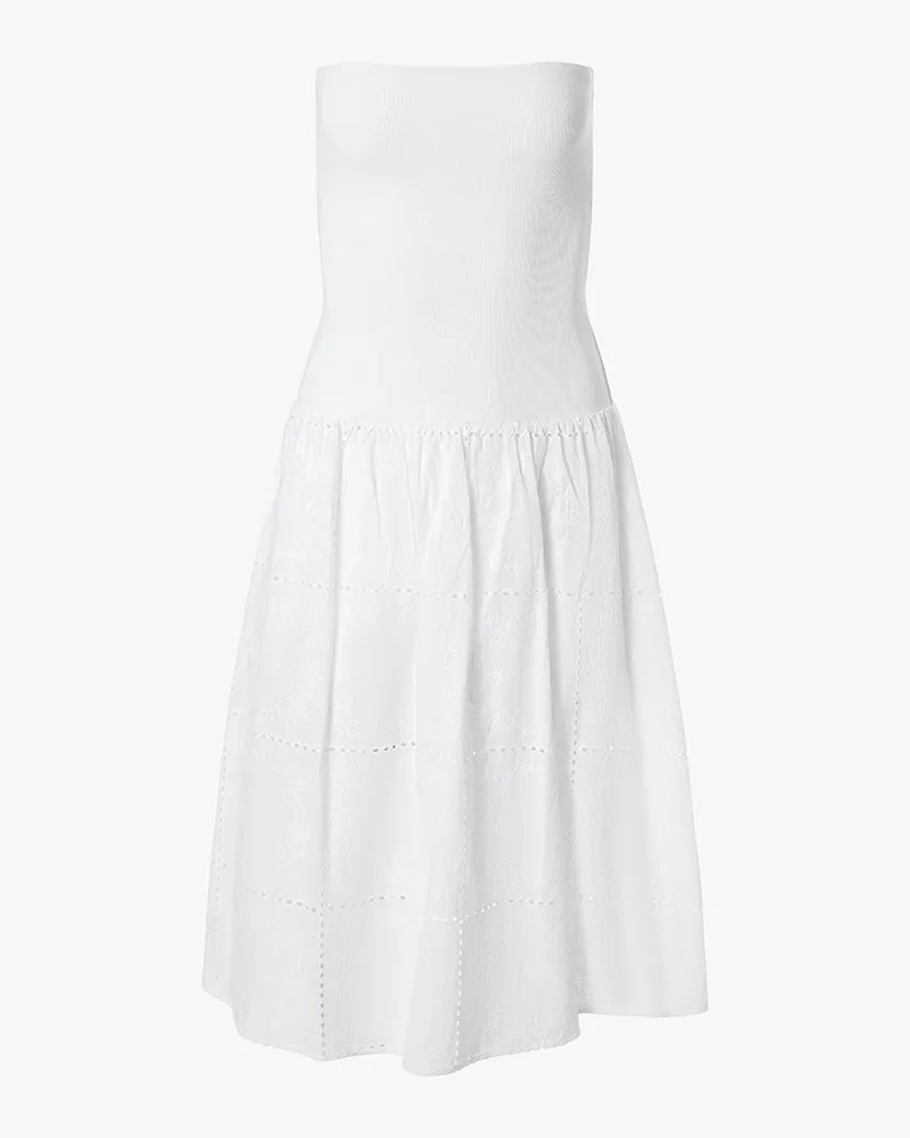 Ribbed Cotton Midi Dress Winter Layering