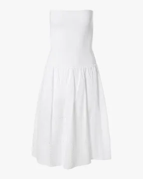 Ribbed Cotton Midi Dress Winter Layering