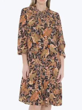 Peace View Wrap Glow JUMP FOLKLORE PAISLEY DRESS