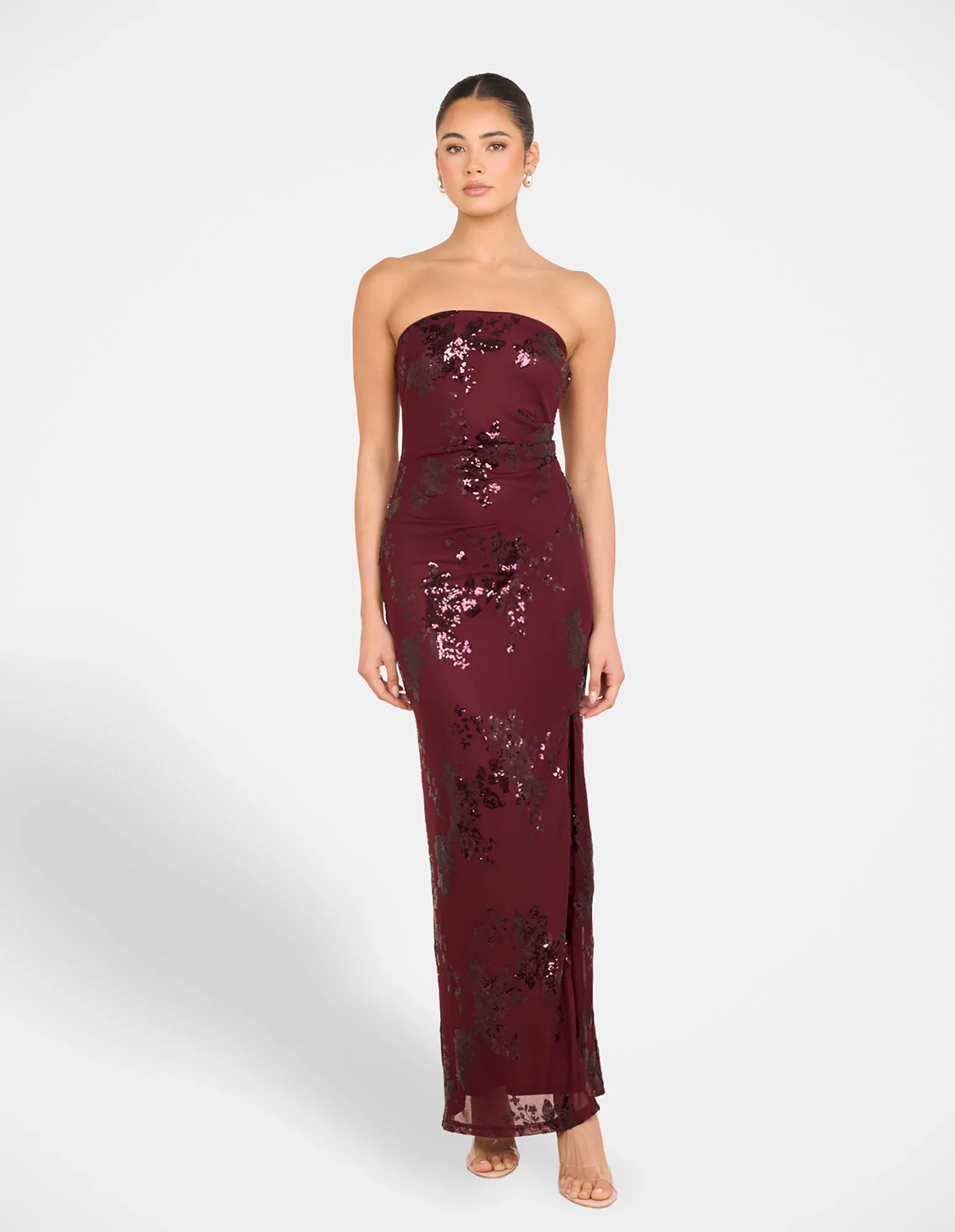 Niah Strapless Sequin Gown Easy Layering Boho Mood