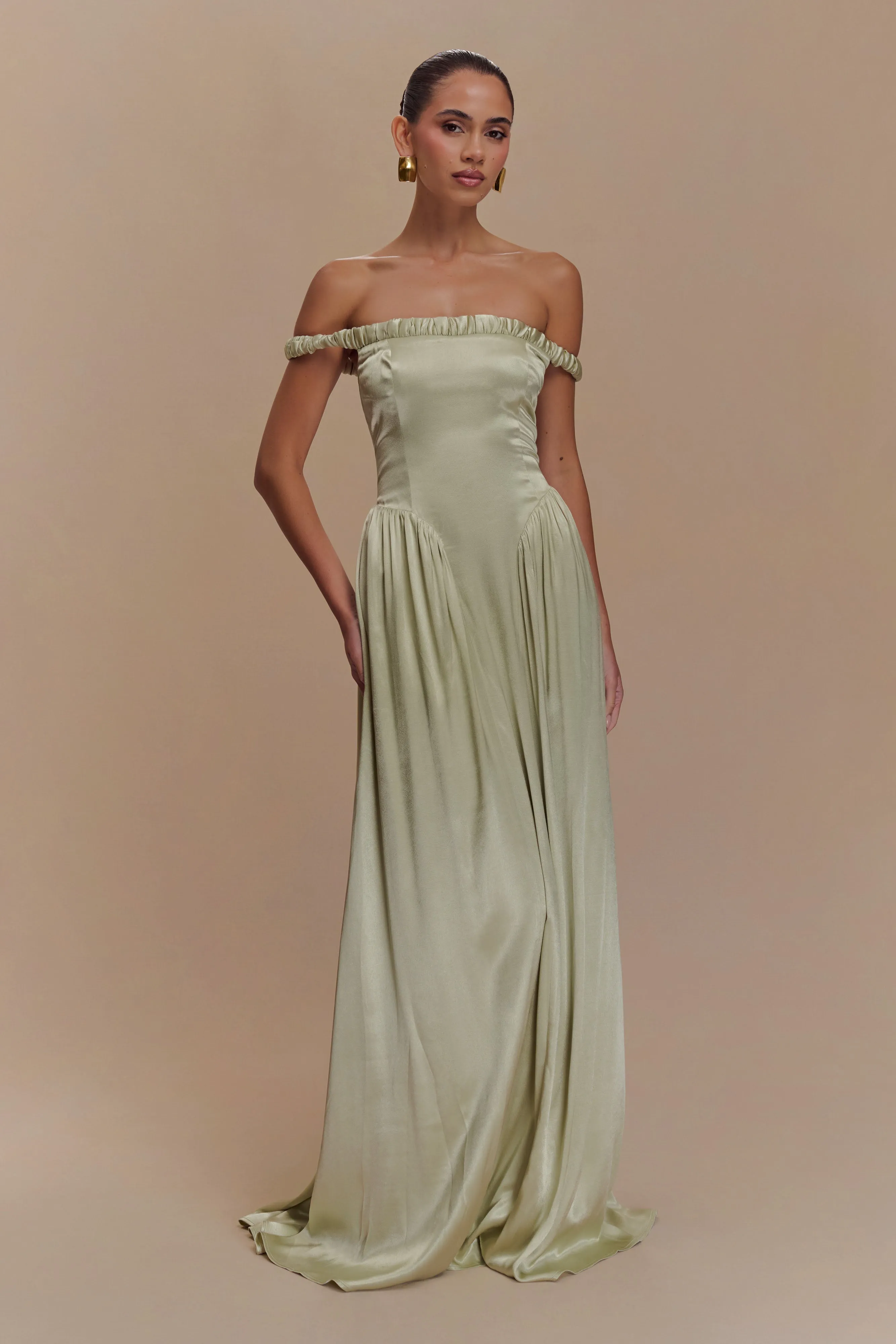 Street Ready Coco Dropped Waist Maxi Dress - Sage