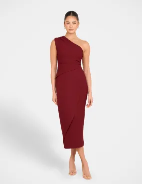 Reese One Shoulder Dress Earthy Hue