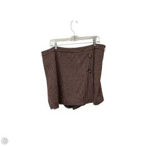 Neutral Wear Skort By Skies Are Blue In Plaid Pattern, Size: Xl