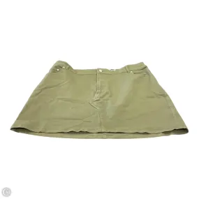 Skort By Pilcro In Green, Size: 16 Trend Ready