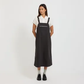 Overall Skirt Charcoal Black Polished Fit Grace Glow