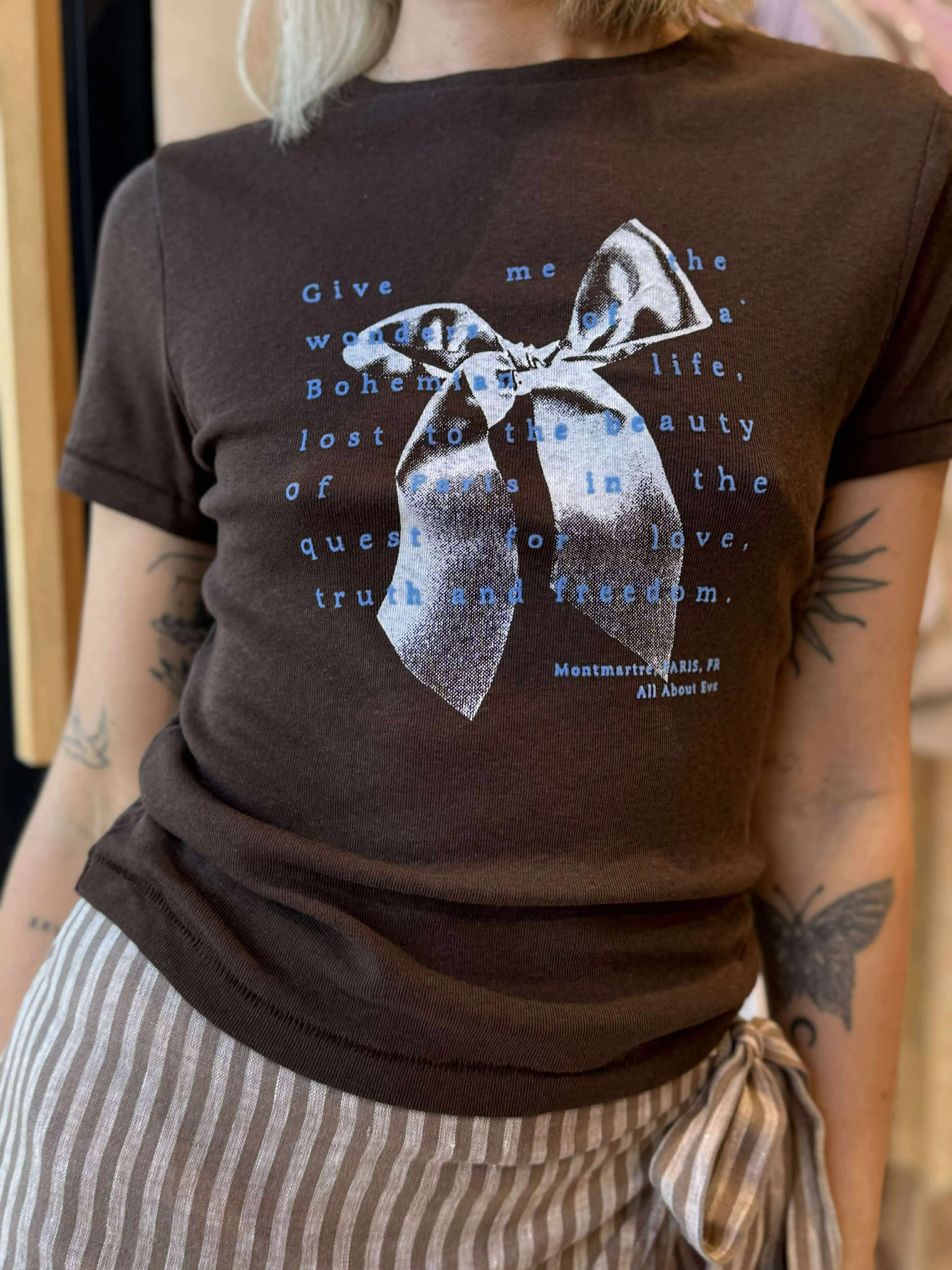 CLOVER BABY TEE Sustainable Manufacturing Process Hidden Zipper Closure