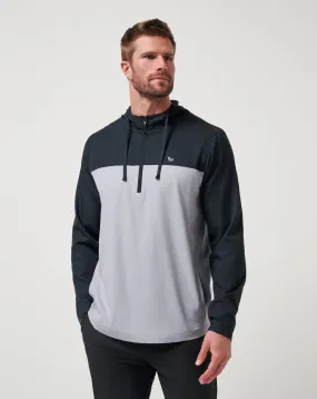 Machine Washable Fabric Adjustable Hem Toggles Coin Toss Quarter Zip Hoodie