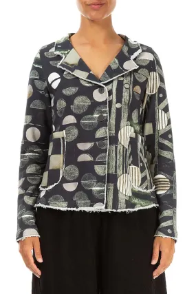 Collar Moonlight Cotton Jacket Reflective details