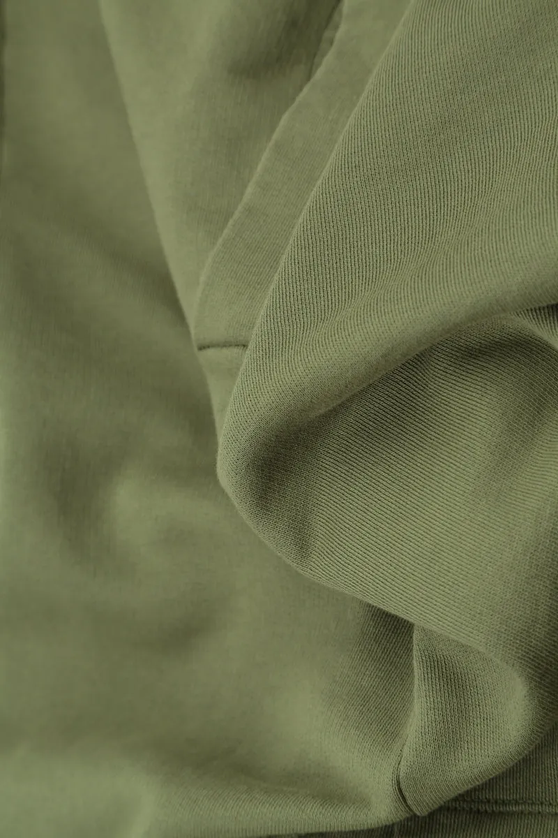 Quick Release Fasteners Stylish Comfort Collar Olive Cotton Jacket