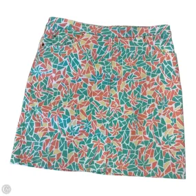 Skort By Hearts Of Palm In Green & Orange, Size: 6 All Day Look Weekend Fashion