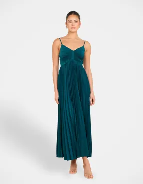 Evgeniya Pleated Maxi Dress Perfect Look