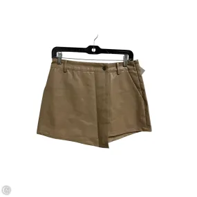 Striped Design Outfit Diary Skort By Clothes Mentor In Tan, Size: 10