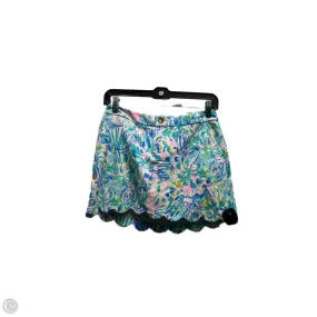 Skort Designer By Lilly Pulitzer In Blue & Pink, Size: 0 Custom made