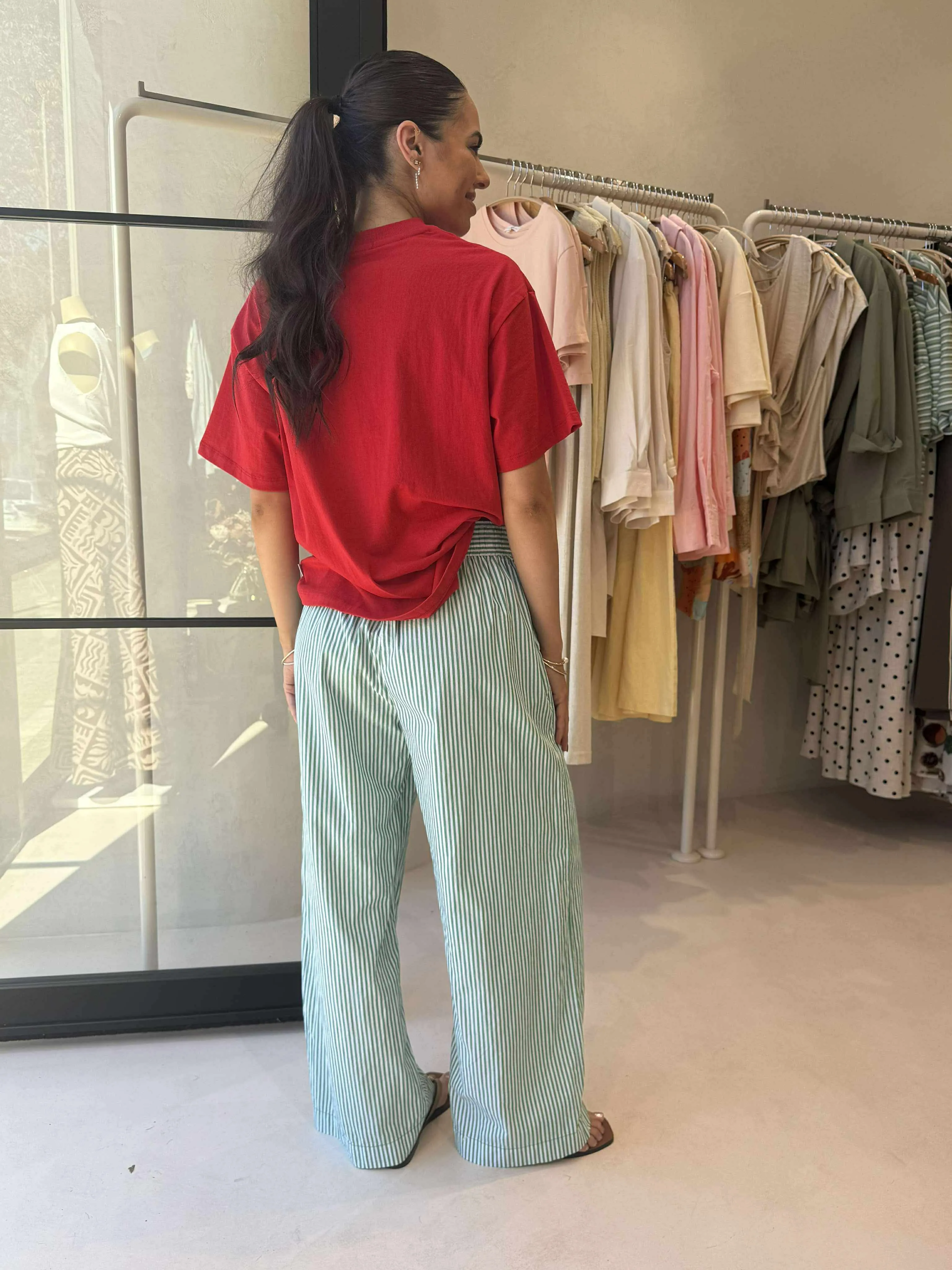 Subtle Texture Weave FlexibleRibbing CIAO CIAO RELAXED TEE