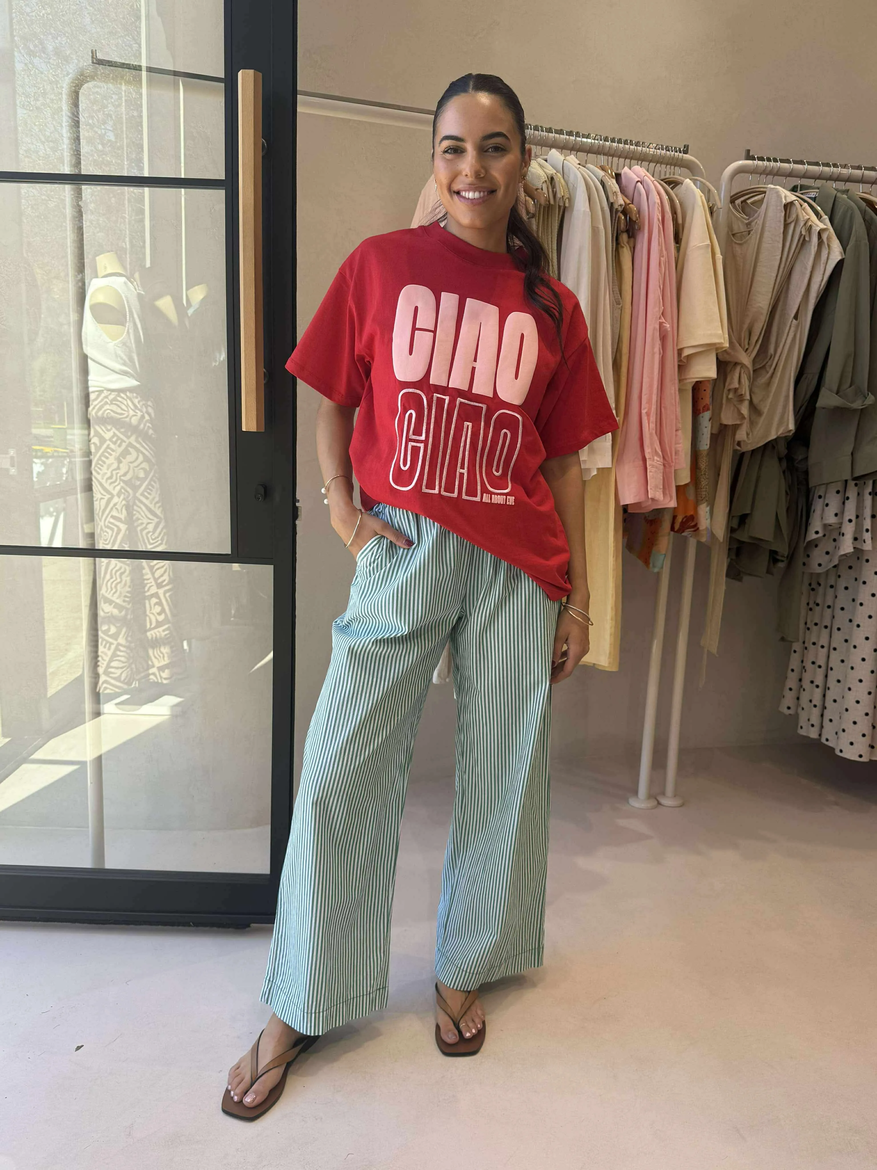CIAO CIAO RELAXED TEE Basic Dress UVProtection Coating