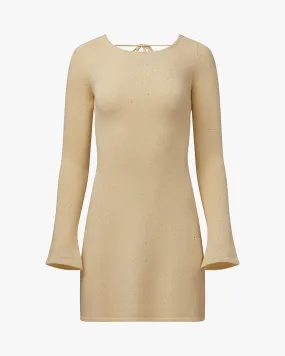 Open Back Knit Mini Dress Street Vibe