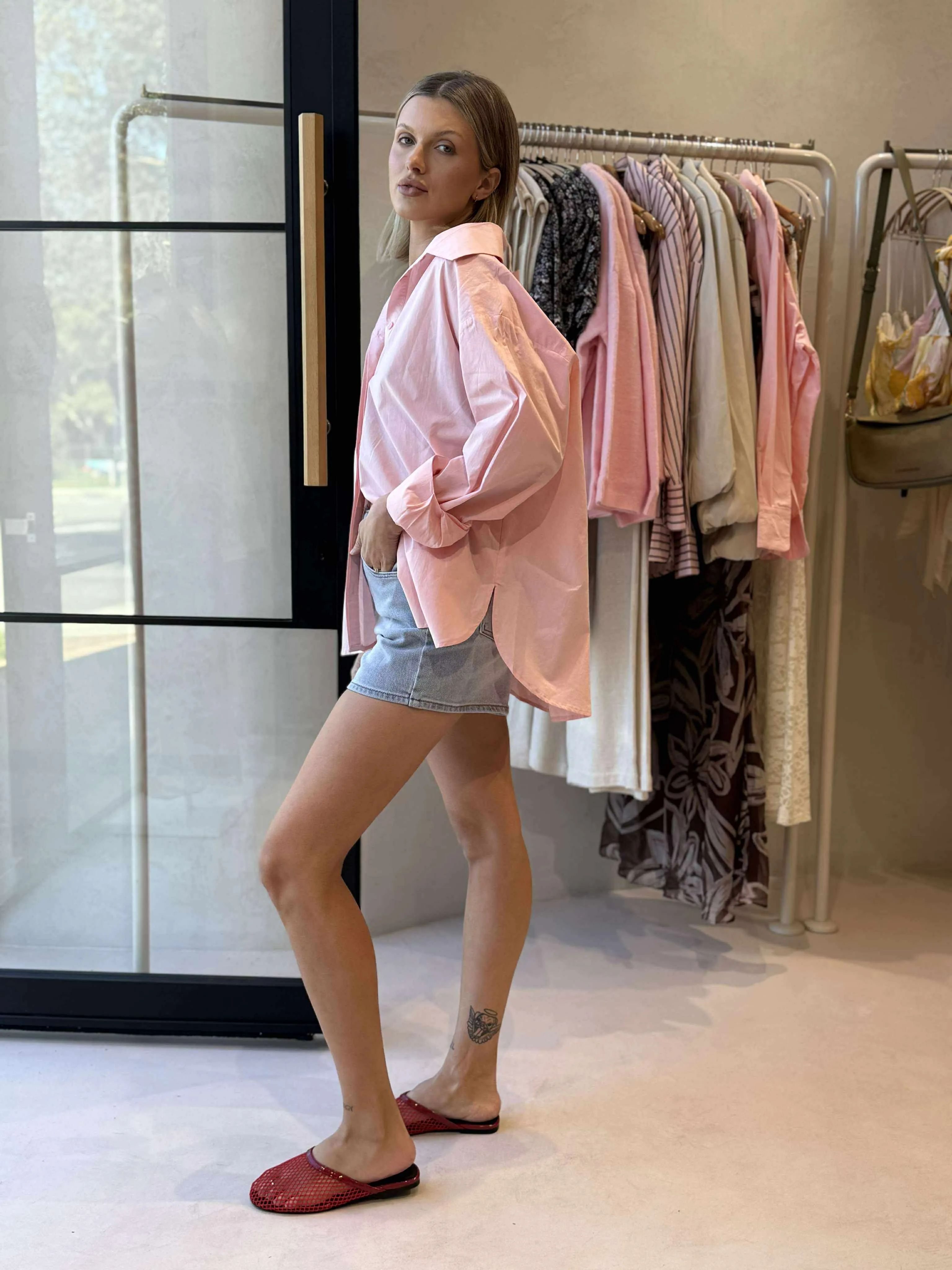 Butter Soft Handfeel PINK PASTEL SHIRT