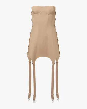 Corset Garter Mini Dress Body Safe Pop Texture