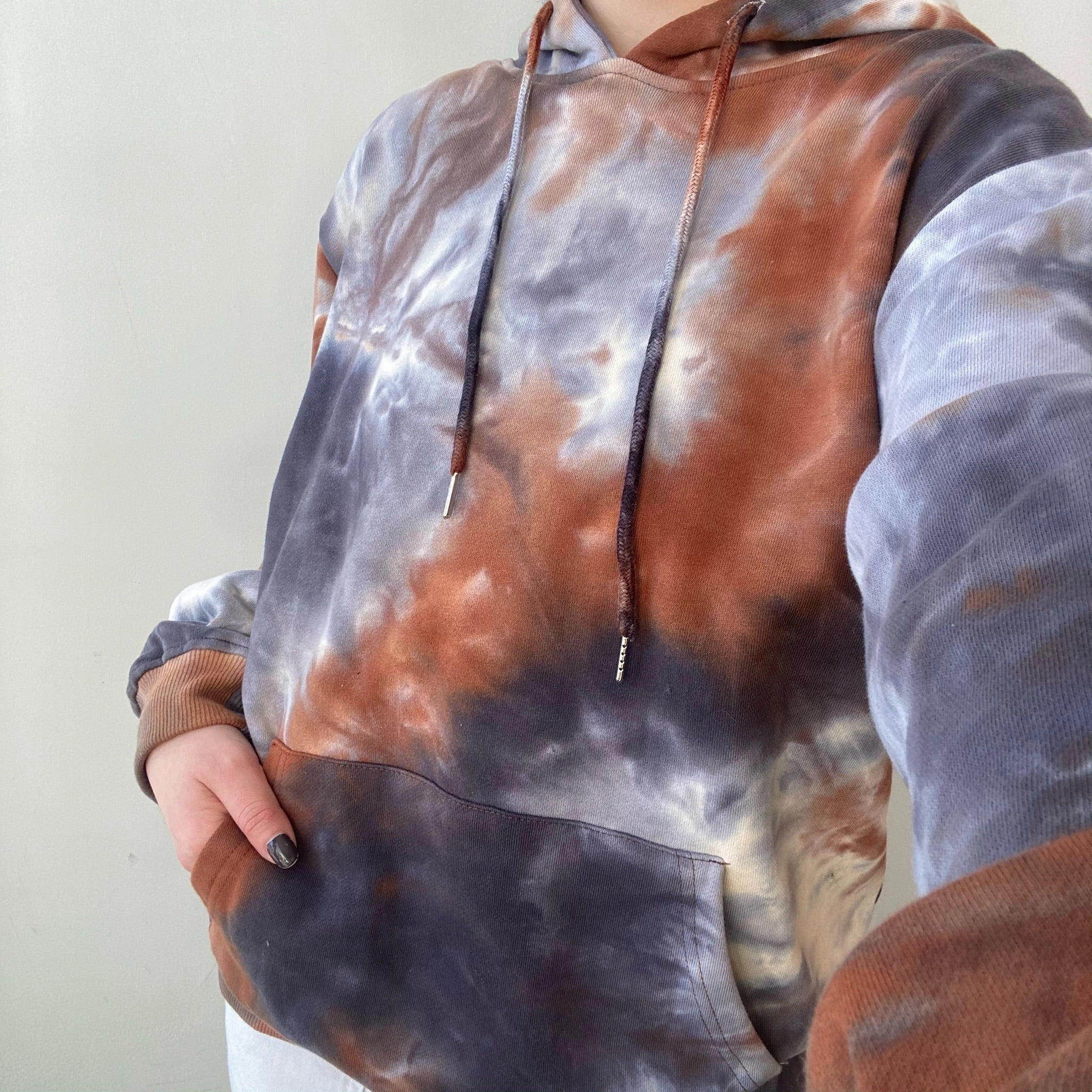 Chic Layering Layered Style IN MY HOODIE Tie Dye Hoodie