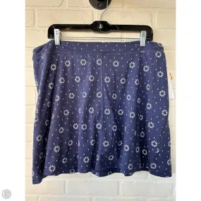 Skort By Toad & Co In Blue & White, Size: 16 Outfit Flow