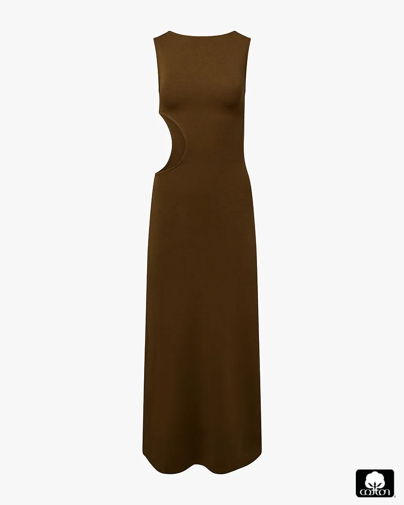 Cut Out Boat Neck Dress Fresh Motion Breezy Style