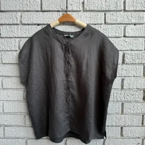 DEADLINE Linen Shirt Graphic Art Mature appeal