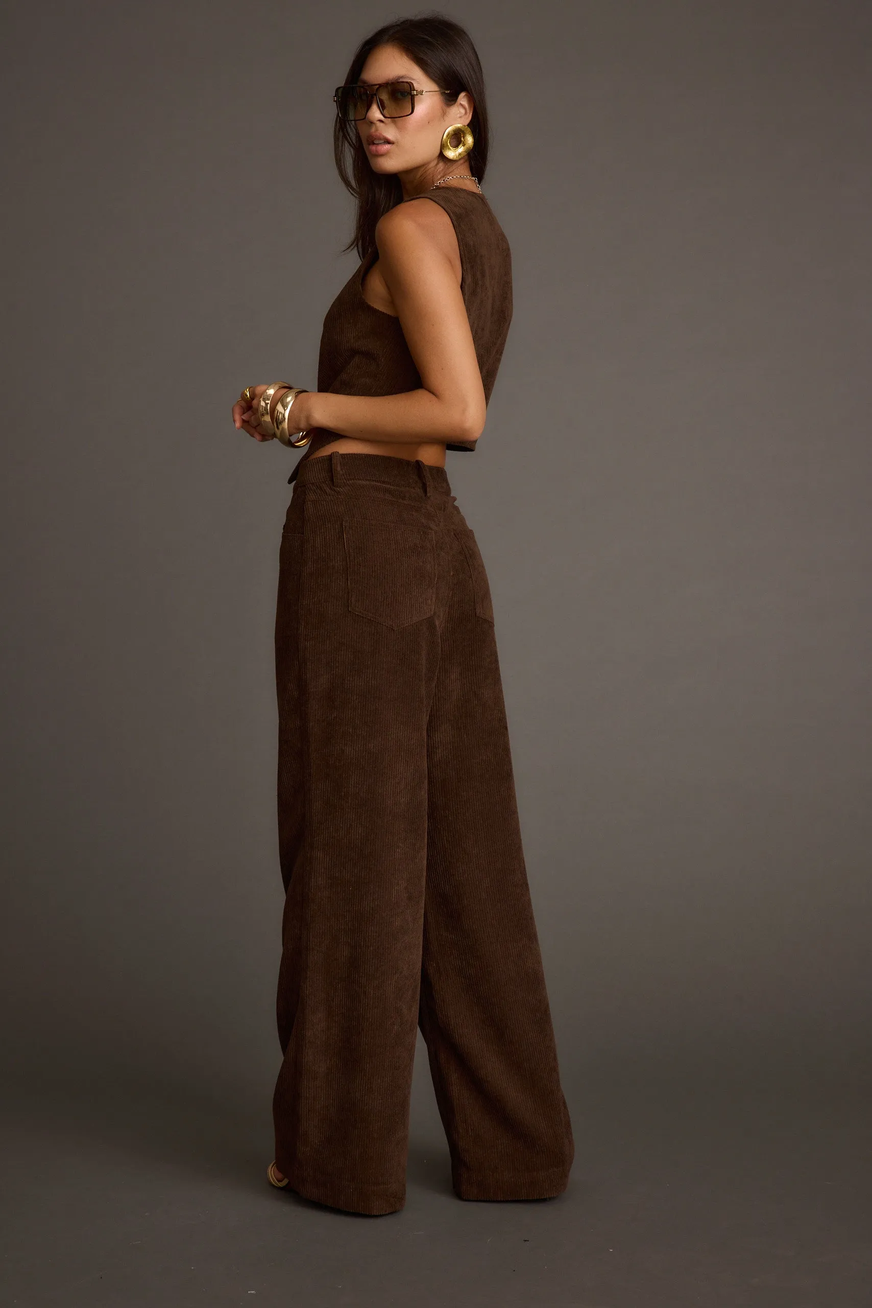 Diane Brown Corduroy Vest BreathableMoistureBarrier