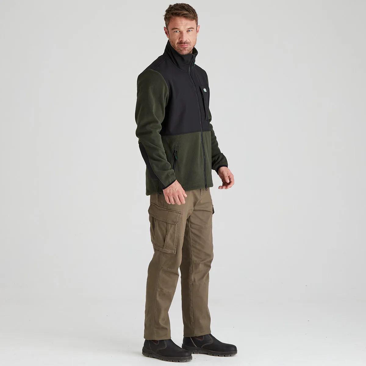 Men's Hybrid Jacket Deep Forest LowProfileDesign SublimatedPrint