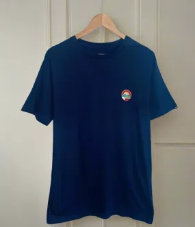 QuickDry MultiPurposePockets Navy Herron Quiksilver Printed Short Sleeve Tee