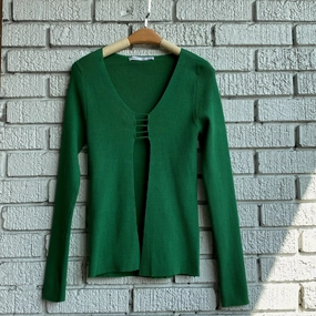 CHIC Open Front Sweater Soft Lining Versatile Stretch