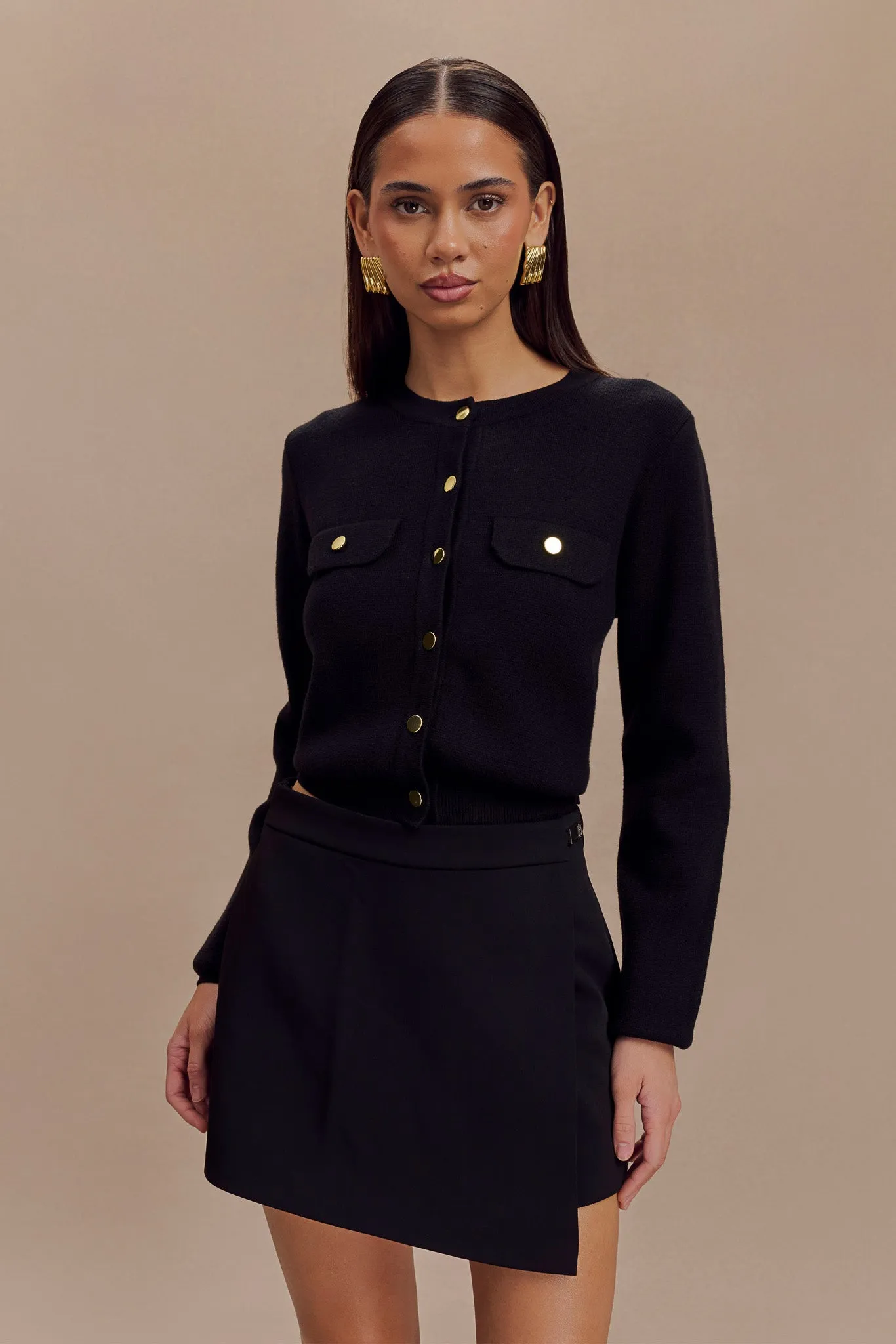 Ready For Action Celene Buckle Skort - Black