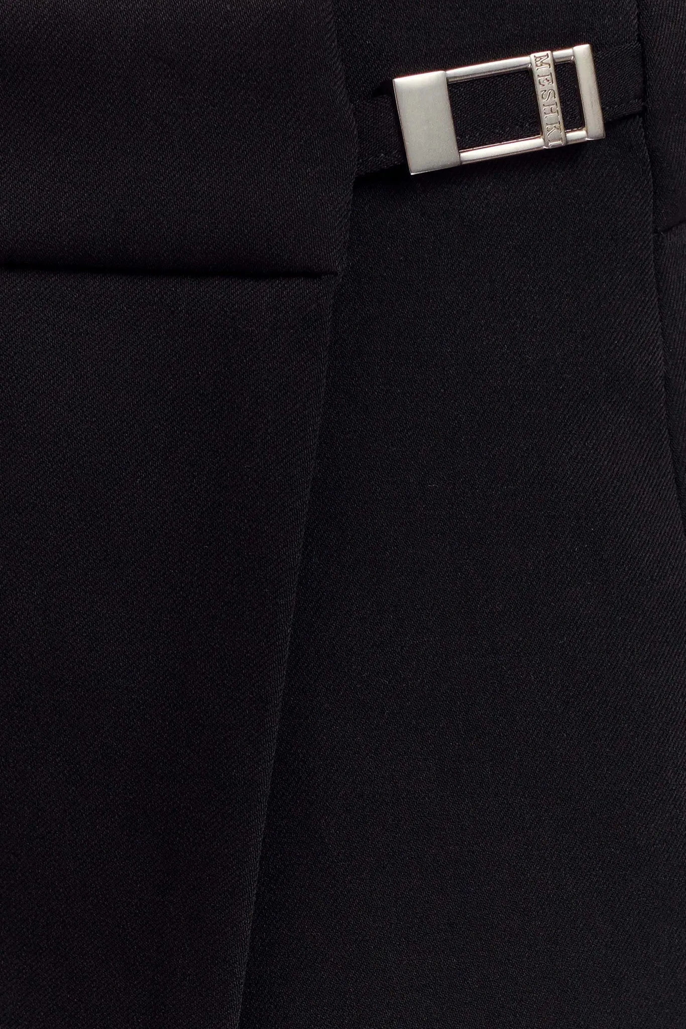 Celene Buckle Skort - Black Wrinklefree