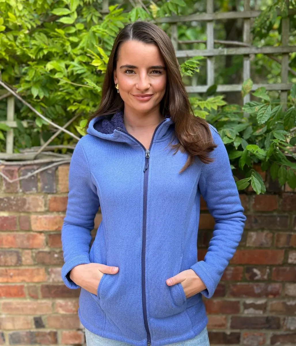 UVProtective Coating Blue Sherpa Lined Luxe Fleece