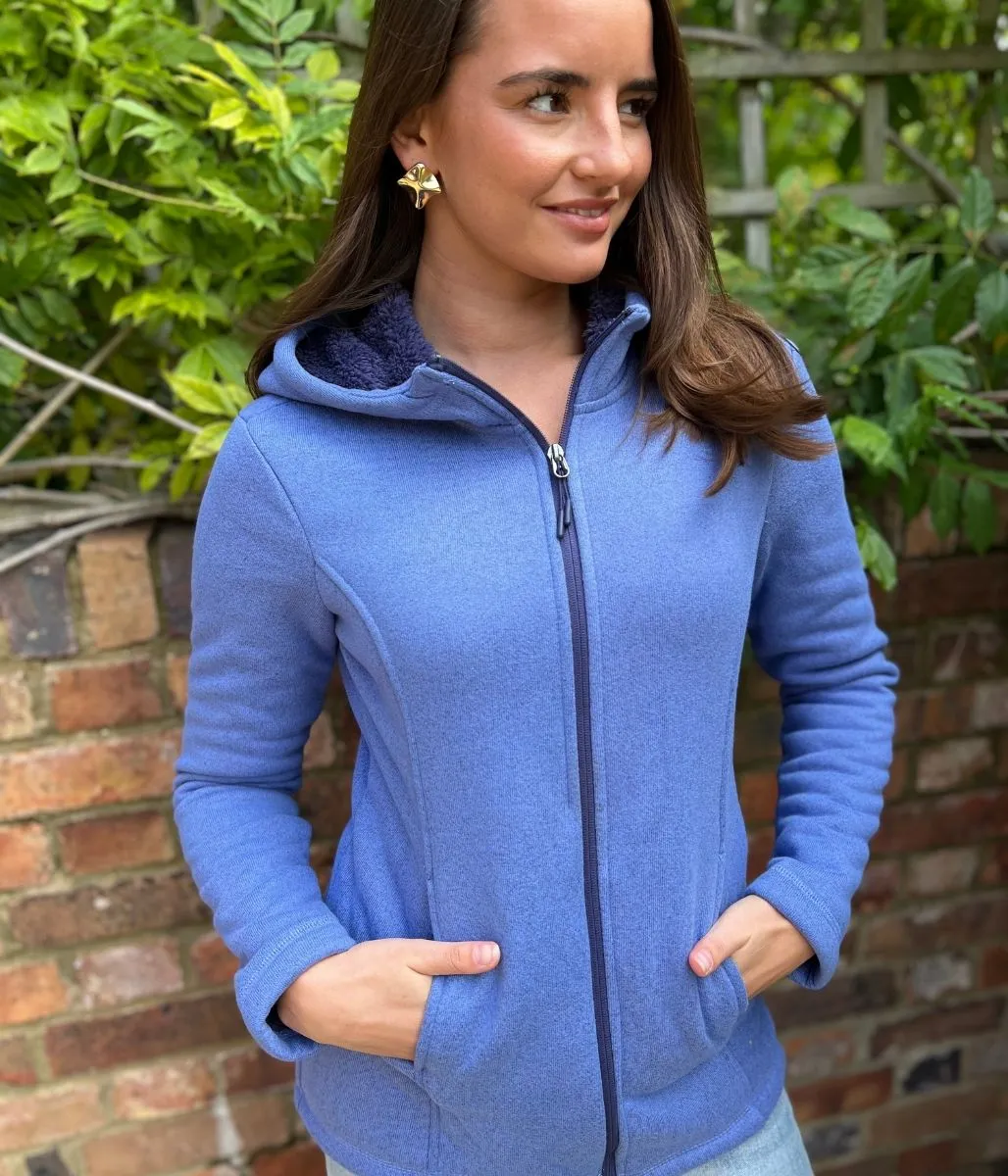 Everyday Fashion Blue Sherpa Lined Luxe Fleece