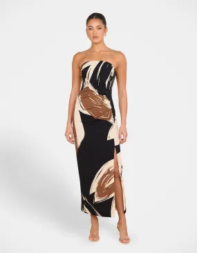 Flattering Look Fit Fit Clean Remina Strapless Maxi