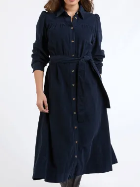Statement-Buttons ELM SERENA CORD DRESS