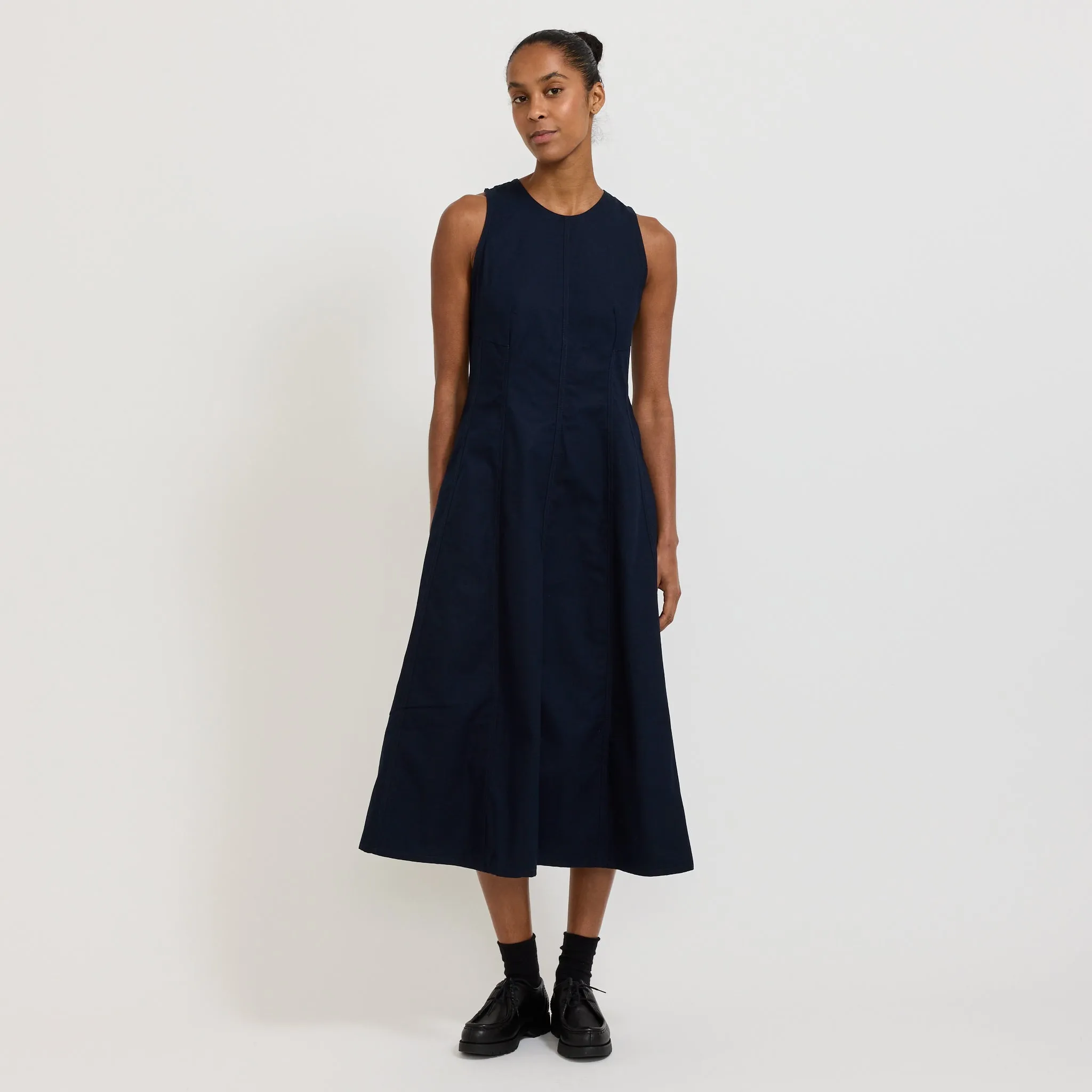 Framework Dress Evening Navy Country View