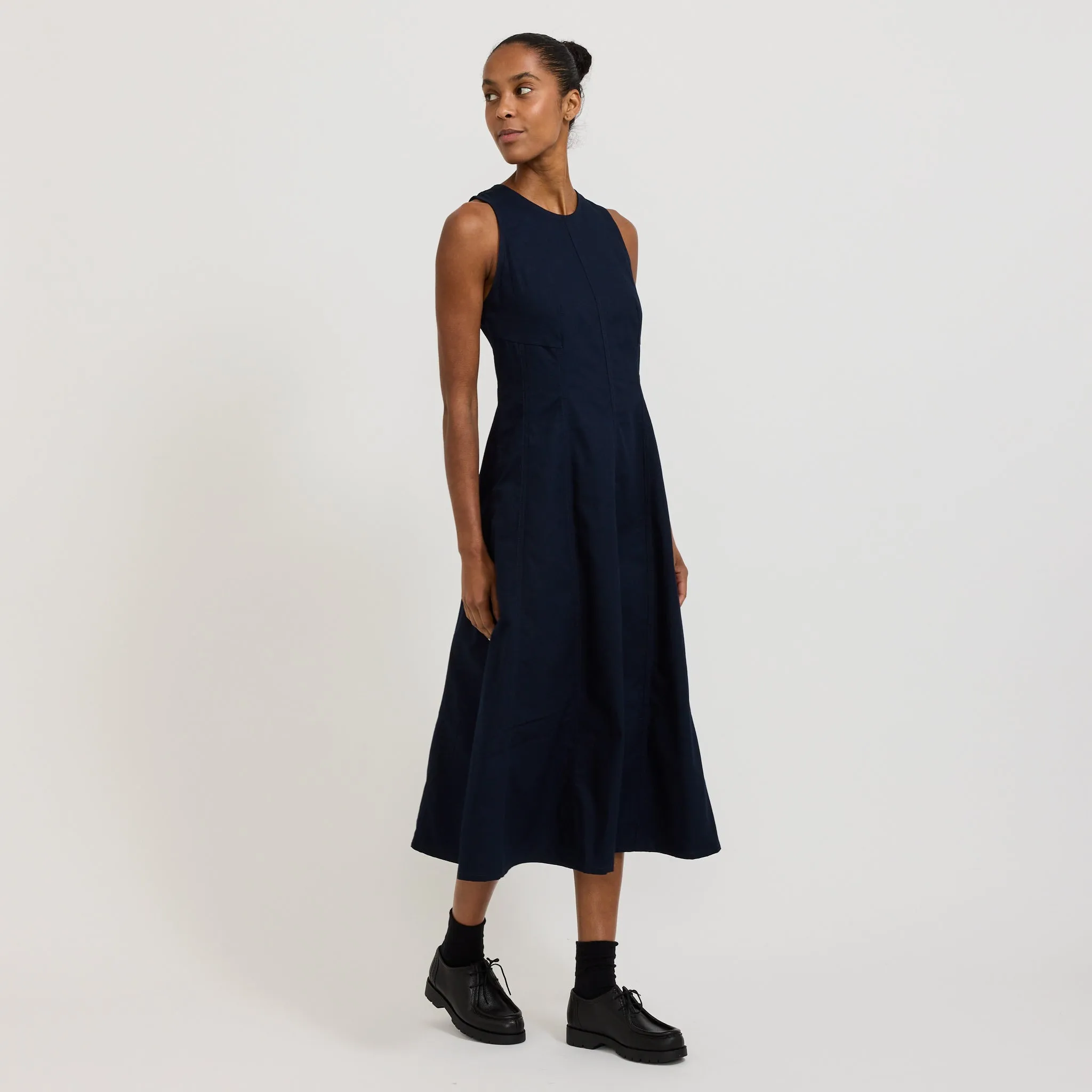 Red-Carpet Framework Dress Evening Navy