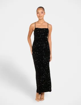 Emerson Sequin Maxi Dress Sunset Look
