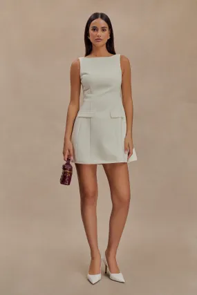 budget-friendly Relaxed-fit maxi dress Evanna Sleeveless Suiting Mini Dress - Ivory